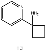 Cyclobutanamine, 1-(2-pyridinyl)-, hydrochloride (1:1) Structure