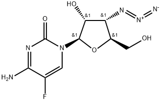 3'-Azido-3'-deoxy-5-fluorocytidine Structure