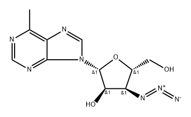 6-Methylpurine--D-(3-azido-3-deoxy)riboside 구조식 이미지