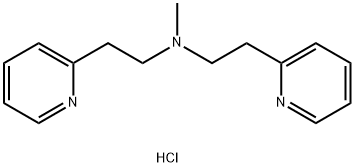 2-Pyridineethanamine, N-methyl-N-[2-(2-pyridinyl)ethyl]-, hydrochloride (1:3) 구조식 이미지