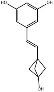 5-[2-(3-Hydroxy-bicyclo[1.1.1]pent-1-yl)-vinyl]-benzene-1,3-diol Structure