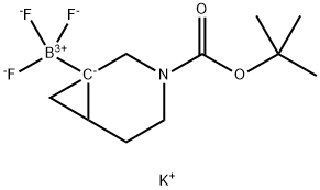 potassium (3-(tert-butoxycarbonyl)-3-azabicyclo[4.1.0]heptan-1-yl)trifluoroborate Structure