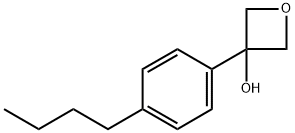 3-(4-butylphenyl)oxetan-3-ol Structure