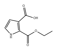 2-(2-ethoxy-2-oxoethyl)-1H-pyrrole-3-carboxylic acid Structure