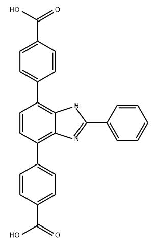 1H-Benzimidazole, 2-phenyl-, 4,7-di-4-carboxyphenyl Structure