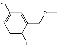 2-Chloro-5-fluoro-4-(methoxymethyl)pyridine Structure