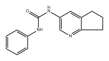 N-(6,7-Dihydro-5H-cyclopenta[b]pyridin-3-yl)-N′-phenylurea Structure