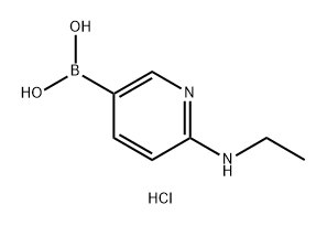 6-(Ethylamino)pyridine-3-boronic acid hydrochloride Structure