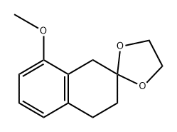 Spiro[1,3-dioxolane-2,2'(1'H)-naphthalene], 3',4'-dihydro-8'-methoxy- Structure