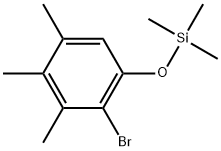 2-Bromo-3,4,5-trimethyl-1-[(trimethylsilyl)oxy]benzene Structure