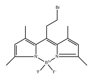 Boron, [2-[3-bromo-1-(3,5-dimethyl-2H-pyrrol-2-ylidene-κN)propyl]-3,5-dimethyl-1H-pyrrolato-κN]difluoro-, (T-4)- Structure