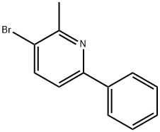 3-Bromo-2-methyl-6-phenylpyridine Structure