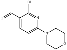 2-chloro-6-morpholinonicotinaldehyde Structure