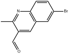 6-bromo-2-methylquinoline-3-carbaldehyde 구조식 이미지