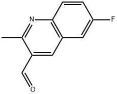 6-fluoro-2-methylquinoline-3-carbaldehyde 구조식 이미지