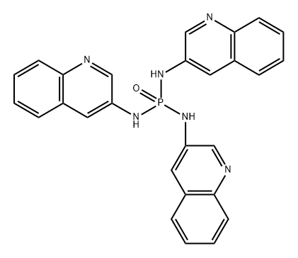 N,N',N”-tris(3-aminoquinolino)phosphoric triamide 구조식 이미지