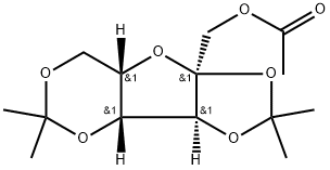 α-L-Sorbofuranose, 2,3:4,6-bis-O-(1-methylethylidene)-, 1-acetate Structure