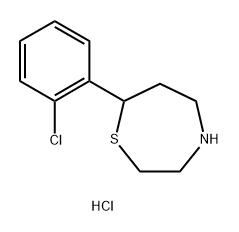 7-(2-Chlorophenyl)-1,4-thiazepane hydrochloride Structure