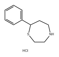 7-Phenyl-1,4-thiazepane hydrochloride Structure