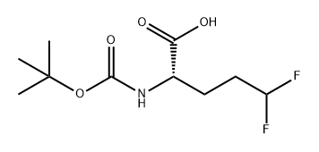 2-(tert-butoxycarbonylamino)-5,5-difluoro-pentanoic acid Structure