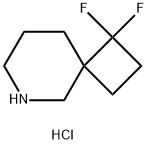 6-Azaspiro[3.5]nonane, 1,1-difluoro-, hydrochloride (1:1) 구조식 이미지
