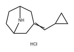 3-(Cyclopropylmethylidene)-8-azabicyclo[3.2.1]octane hydrochloride Structure