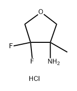 4,4-difluoro-3-methyloxolan-3-amine hydrochloride Structure