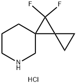 6-Azadispiro[2.0.5.1]decane, 10,10-difluoro-, hydrochloride (1:1) Structure