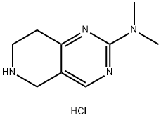 n,n-dimethyl-5,6,7,8-tetrahydropyrido[4,3-d]pyrimidin-2-amine dihydrochloride 구조식 이미지