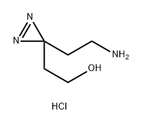 2-(3-(but-3-yn-1-yl)-3H-Diazirin-3-yl)ethan-1-amine hydrochloride Structure