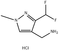 1-[3-(difluoromethyl)-1-methyl-1h-pyrazol-4-yl]methanamine dihydrochloride 구조식 이미지