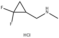 1-(2,2-difluorocyclopropyl)-n-methylmethanamine hydrochloride Structure