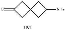 Spiro[3.3]heptan-2-one, 6-amino-, hydrochloride (1:1) Structure