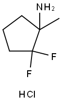 2,2-difluoro-1-methylcyclopentan-1-amine hydrochloride Structure