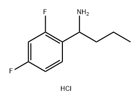 1-(2,4-difluorophenyl)butan-1-amine hydrochloride Structure