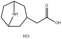 2-{8-azabicyclo[3.2.1]octan-3-yl}acetic acid hydrochloride Structure