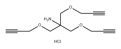 2-Propanamine, 1,3-bis(2-propyn-1-yloxy)-2-[(2-propyn-1-yloxy)methyl]-, hydrochloride (1:1) 구조식 이미지