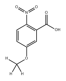 5-(Methoxy-d3)-2-nitrobenzoic acid Structure