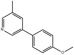 3-(4-methoxyphenyl)-5-methylpyridine 구조식 이미지