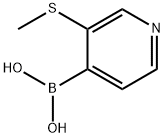 (3-(Methylthio)pyridin-4-yl)boronic acid Structure