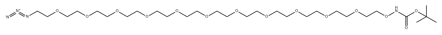 t-Boc-Aminooxy-PEG11-azide Structure