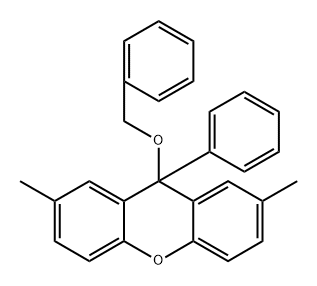 9-(benzyloxy)-2,7-dimethyl-9-phenyl-9H-xanthene Structure