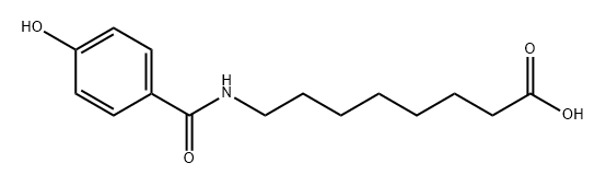 8-(4-Hydroxybenzamido)octanoic acid 구조식 이미지
