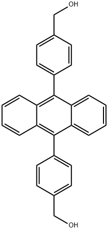 (anthracene-9,10-diylbis(4,1-phenylene))dimethanol Structure