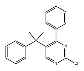 2-Chloro-5,5-dimethyl-4-phenyl-5H-indeno[1,2-d]pyrimidine Structure