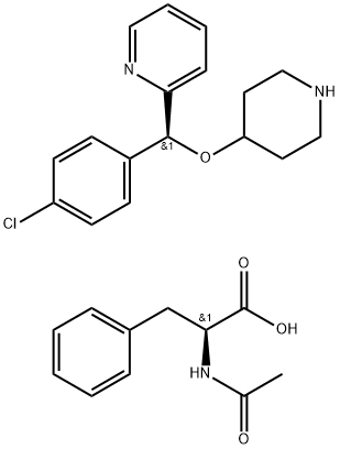 210095-66-2 2-[(S)-(4-chlorophenyl)(4-piperidinyloxy)methyl]pyridine, N-acetyl-L-Phenylalanine (1:1)