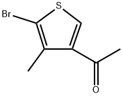 1-(5-Bromo-4-methyl-3-thienyl)ethanone Structure