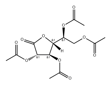 2,3,5,6-Tetra-O-acetyl-D-galactono-1,4-lactone 구조식 이미지