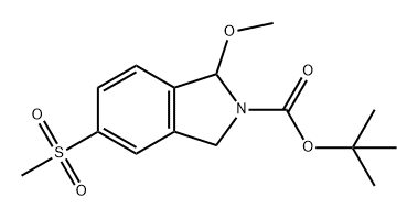 tert-butyl 1-methoxy-5-(methylsulfonyl)isoindoline-2-carboxylate Structure