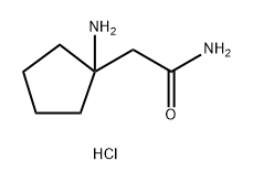 2-(1-aminocyclopentyl)acetamide hydrochloride Structure